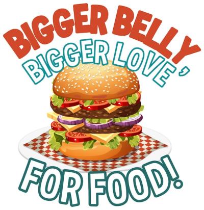 Bigger Belly, Bigger Love: Food Icon Vector Template – Free Download