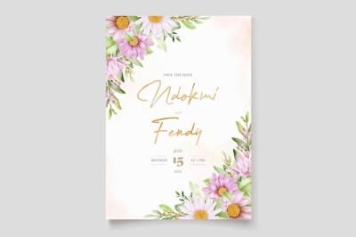 Hand Drawn Daisy Floral Card Set – Download Free Stock Photos