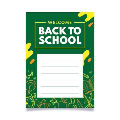 Hand Drawn Back to School Card Template – Free Download