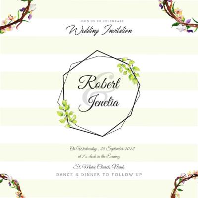 Light Green and White Colorful Wedding Invitation Frame Background – Free Stock Photo for Download