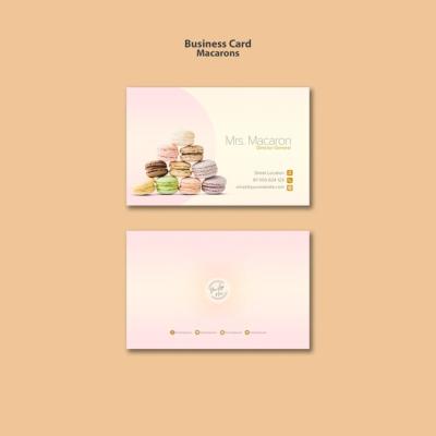 Macarons Business Card Template – Free Download