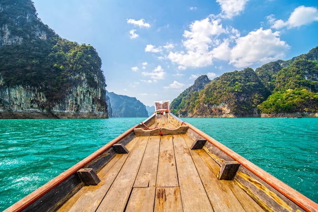 Stunning Ratchaprapha Dam Mountains in Khao Sok National Park, Surat Thani, Thailand – Free Download