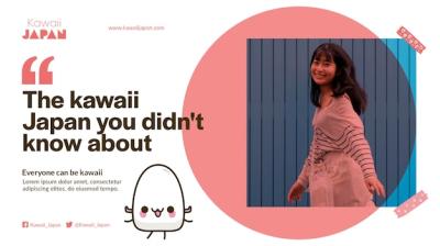 Japan Kawaii Banner Design Template – Free Download