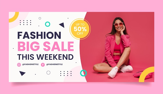 Fashion Trends Sale Banner Template – Free Download