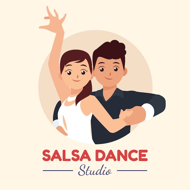 Hand Drawn Flat Design Salsa Logo – Free Download