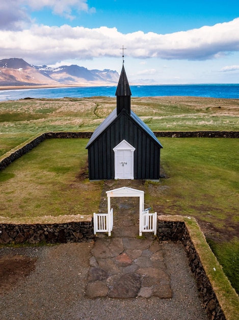 Budir Black Church at the Snaefellsnes Peninsula in Iceland – Free Download