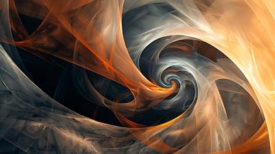 Mesmerizing Abstract Swirling Patterns in Warm and Cool Colors – Free Download