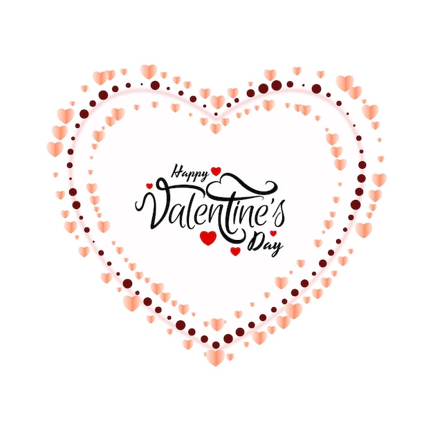 Happy Valentine’s Day Celebration Greeting Love Background Design Vector – Free Download