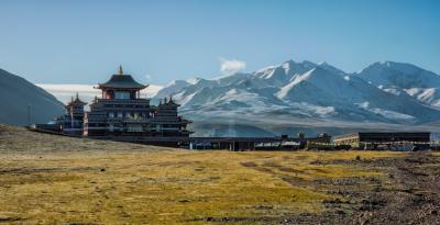 Black and White House Surrounded by Mountains and Blue Sky – Free Stock Photo, Download Free