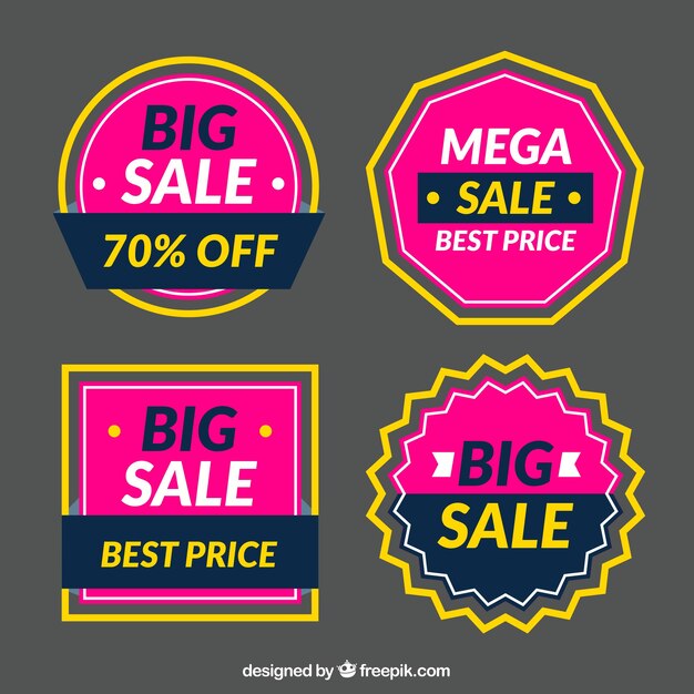 Flat Sale Label/Badge Collection – Free to Download