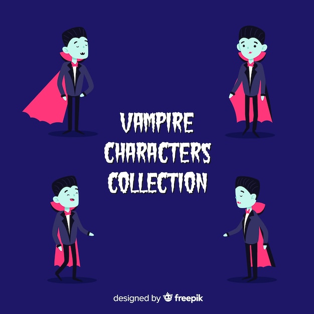 Vampire Characters Collection Featuring Dracula – Free Download