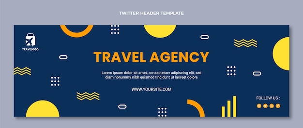 Flat Travel Twitter Header – Free Download, Download Free Stock Photo