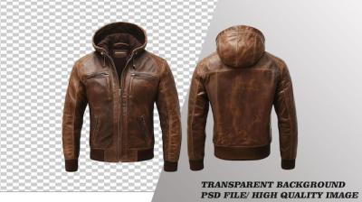 Stylish Leather Jacket on Transparent Background – Free Download