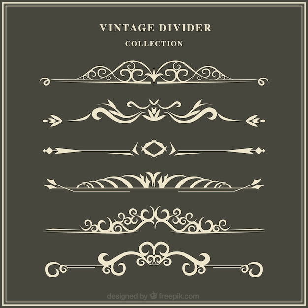 Vintage Style Dividers Collection – Free Download