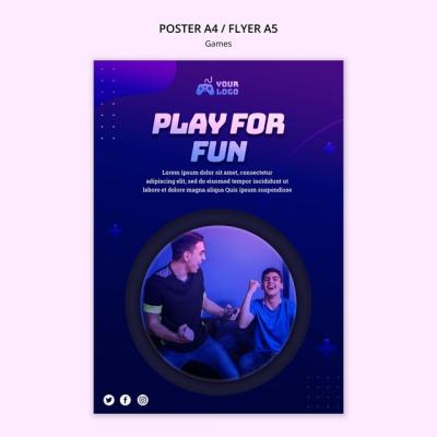 Game Spot Poster Template – Free Download