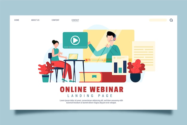 Webinar Landing Page Template – Free Download