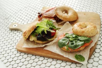 Tasty Bagel Sandwich with Bacon – Free Download