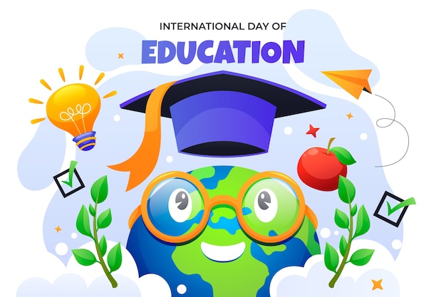 International Day of Education Illustration – Free Download