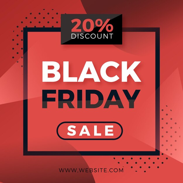 Black Friday Concept in Flat Design – Download Free Stock Photo