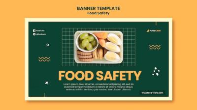 Food Safety Banner Design Template – Free Download