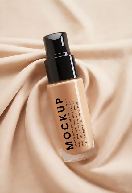 Cosmetic Foundation Bottle Mockup – Free Download