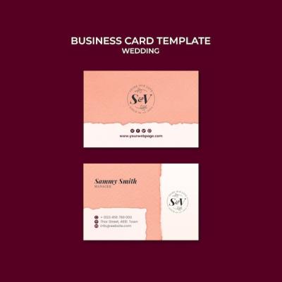 Flat Design Wedding Template – Free Download