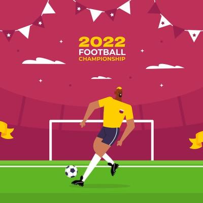 Flat World Football Championship Illustration – Free Download