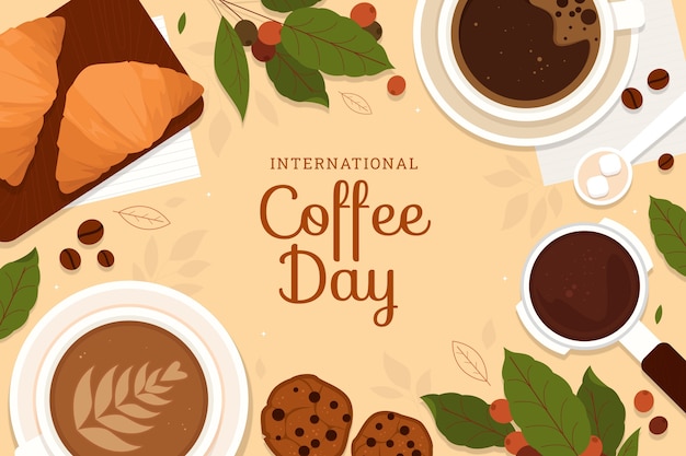 Celebrate International Coffee Day with Stunning Backgrounds – Free Download