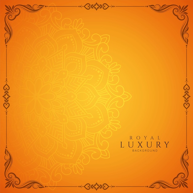 Decorative Floral Frame Ethnic Luxurious Background – Free Download