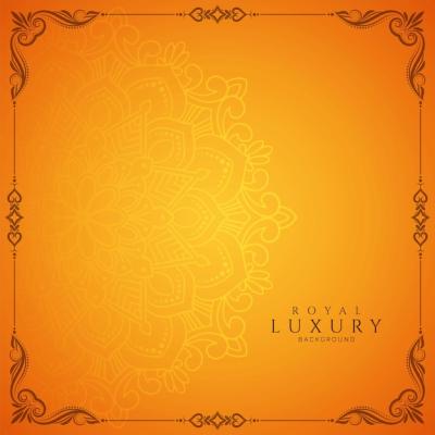 Decorative Floral Frame Ethnic Luxurious Background – Free Download