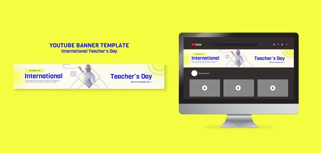 International Teacher’s Day YouTube Banner – Free Download