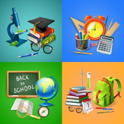 School Banner Collection – Free to Download Vector Templates