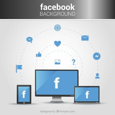 Facebook Screens and Icons Background – Free Download