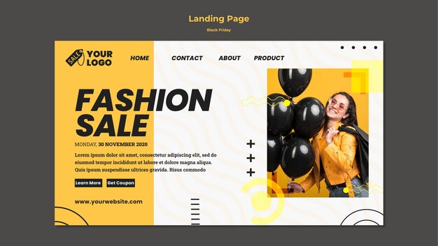 Black Friday Template Landing Page – Free Download