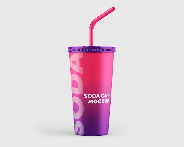 A Colorful Plastic Cup with a Straw – Free Stock Photo to Download