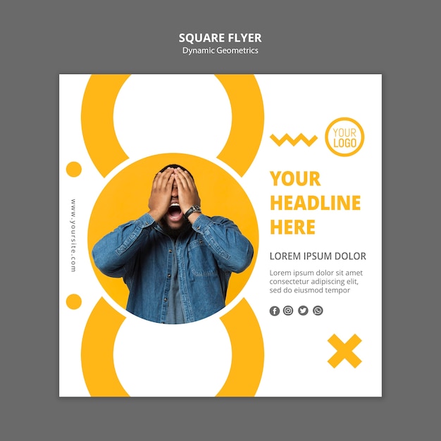 Minimalist Business Template Square Flyer – Free Download