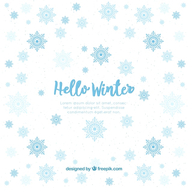 Winter Lettering Background – Free Download