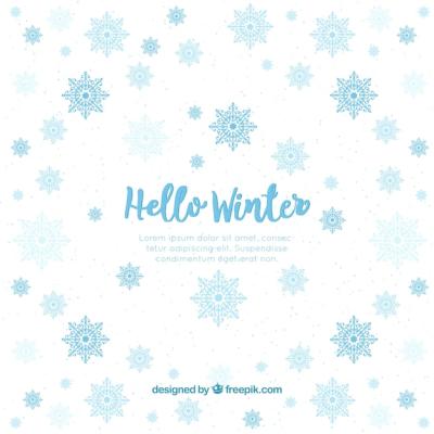 Winter Lettering Background – Free Download