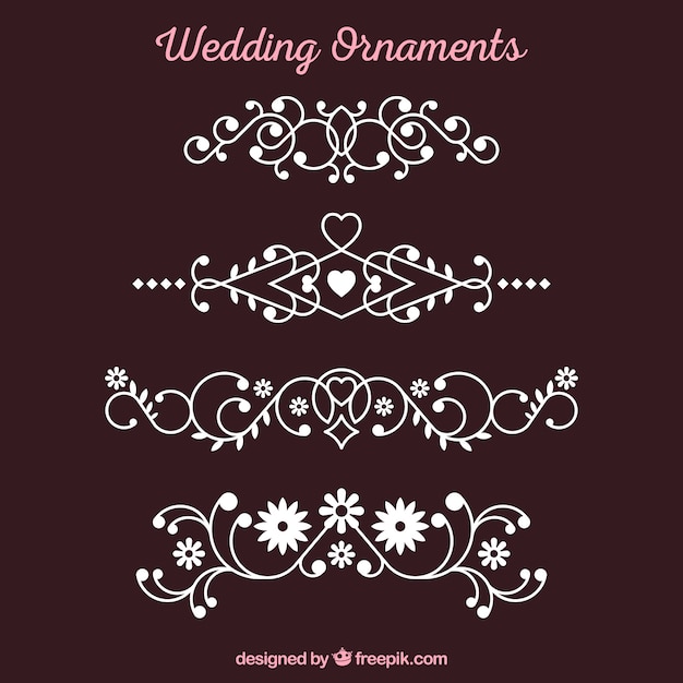 Decorative Wedding Ornament Collection – Free Download