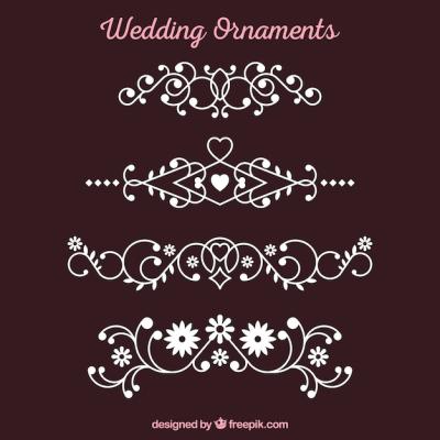 Decorative Wedding Ornament Collection – Free Download