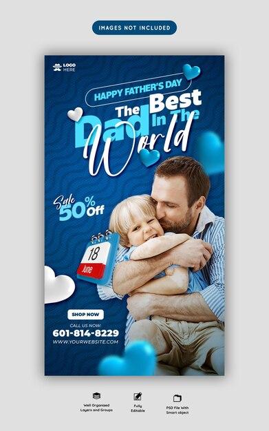 Happy Father’s Day Social Media Post Template for Facebook and Instagram – Free Download