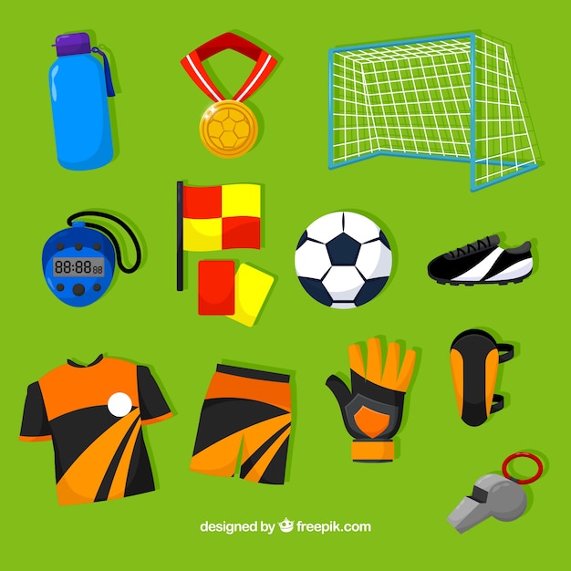 Soccer Elements Vector Templates – Free Download