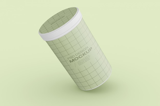 Cylinder Packaging Mockup – Free Download