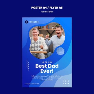 Father’s Day Poster Concept Template – Free Download