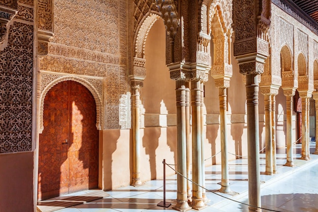 The Alhambra Palace Interior in Granada, Spain – Free Download