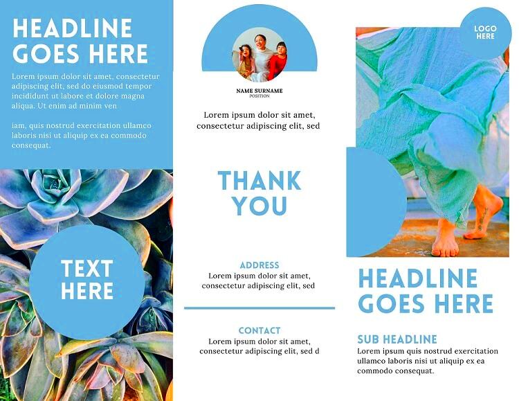 Tri Fold Brochure Template Canva