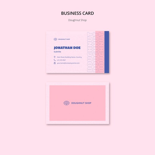 Doughnut Shop Business Card – Free Download