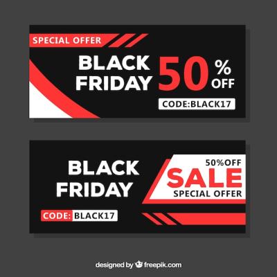 Black Friday Banners Set – Free Download