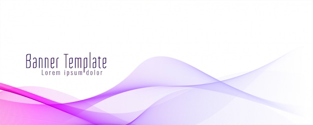 Stylish Abstract Wavy Banner Design Template – Free Download