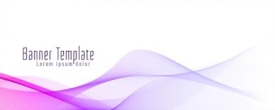 Stylish Abstract Wavy Banner Design Template – Free Download